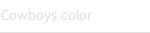 Cowboys color